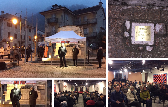 A Vogogna posata una pietra d'inciampo "a memoria di tutti i deportati". Video