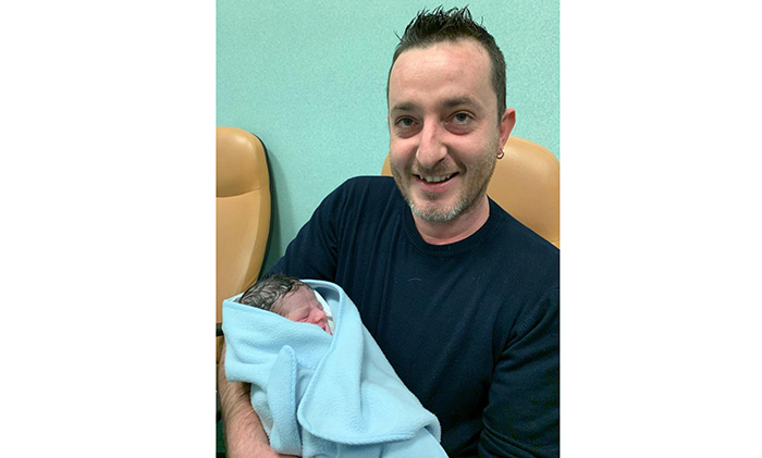 Benvenuto Manuel, primo nato nel 2019 al San Biagio