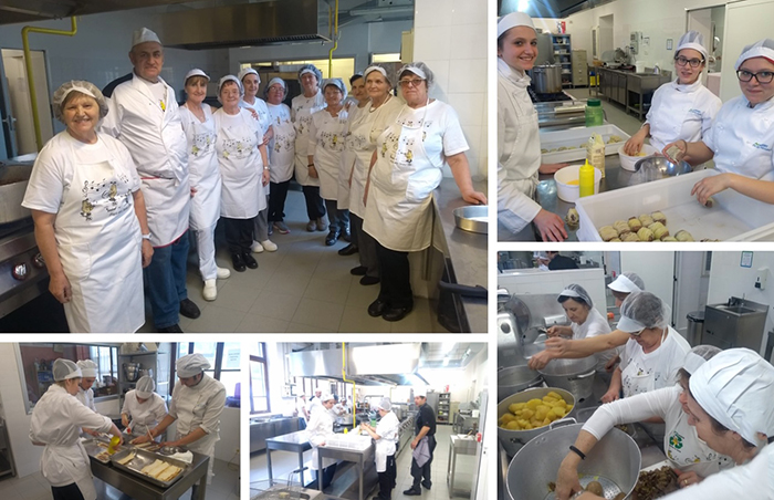 Le donne della Sagra della Patata di Montecrestese al Formont per una serata d'eccezione
