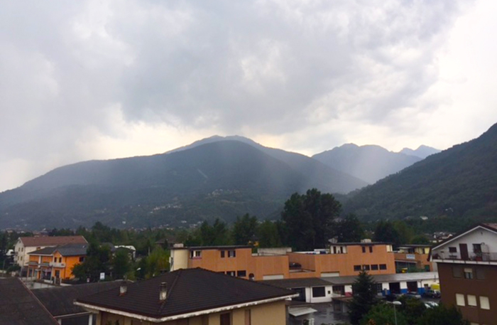 Fulmini e temporali sull'Ossola. Nessun danno. Brutto fino a lunedì