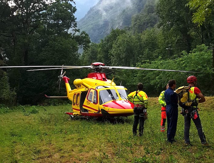 Recuperati illesi i due forristi bloccati sul rio Fighera