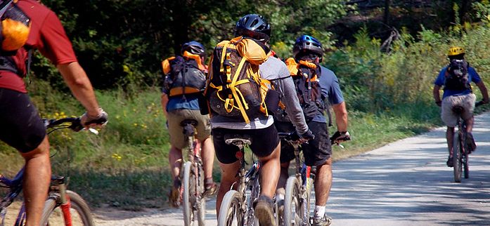 Girolago in bicicletta