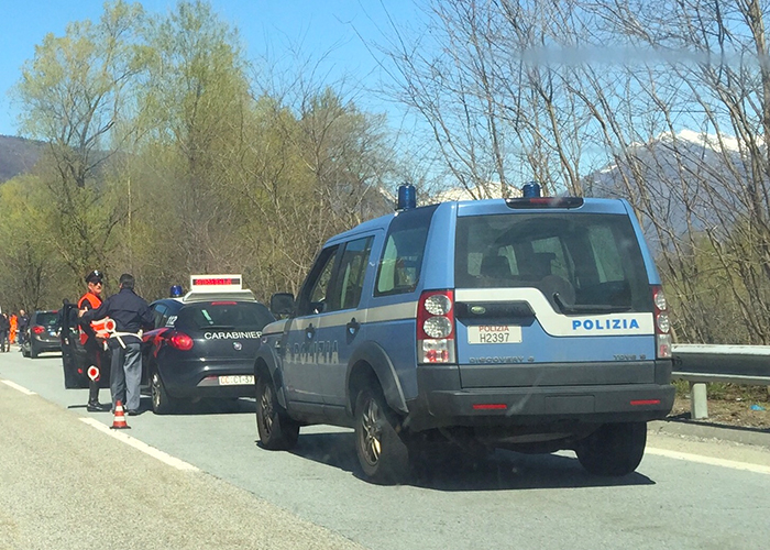 Incidente, superstrada temporaneamente bloccata in direzione nord