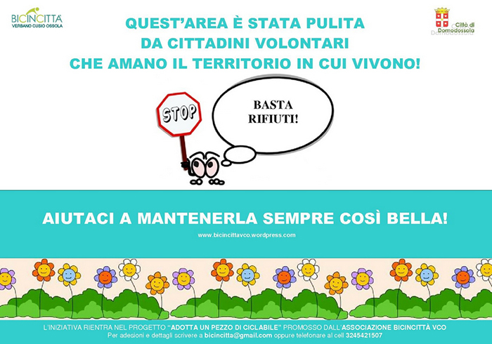 Si cercano volontari per pulire la pista ciclabile