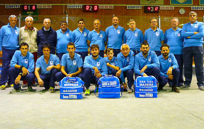 Bocce: brutto esordio stagionale nel campionato di serie A del Masera. Sotto con Ivrea 19-5
